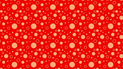 Red and Peach Circle Pattern
