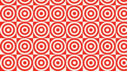 Red Seamless Concentric Circles Background Pattern