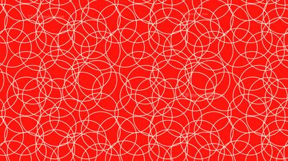 Red Seamless Overlapping Circles Background Pattern Vector Image