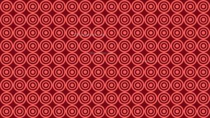 Red Seamless Concentric Circles Pattern Background Vector
