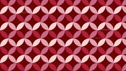 Dark Red Seamless Intersecting Circles Background Pattern