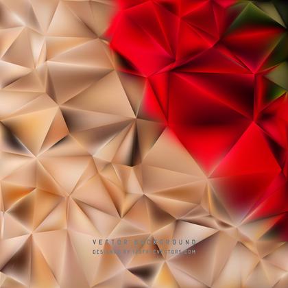 Red Brown Polygonal Background Design