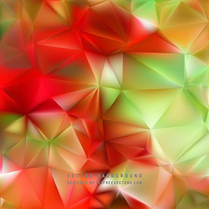 Red Green Geometric Polygon Background