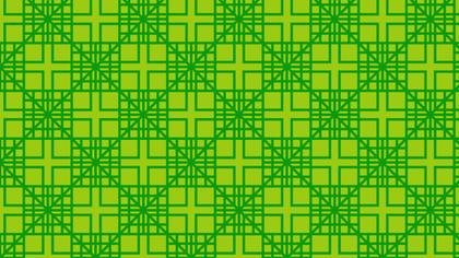 Green Geometric Square Pattern