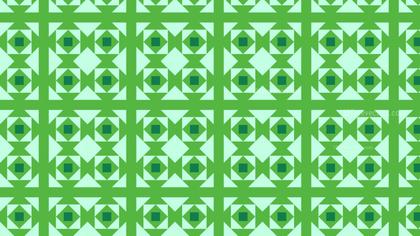 Green Seamless Geometric Square Pattern Background