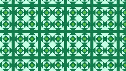 Green Seamless Geometric Square Background Pattern