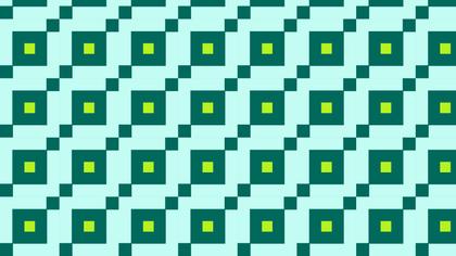 Green Geometric Square Pattern
