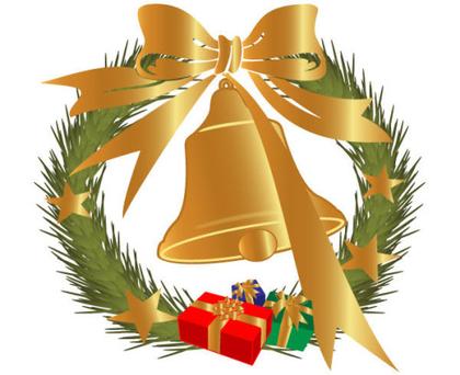 Christmas Bell Decoration Vector Graphics