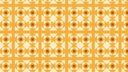 Light Orange Seamless Geometric Square Pattern Vector Art