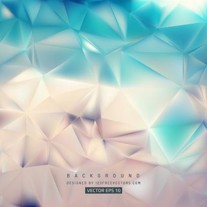 Abstract Turquoise Beige Polygonal Background Design