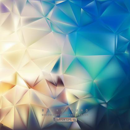 Abstract Turquoise Beige Geometric Polygon Background