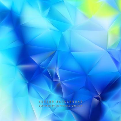 Turquoise Blue Polygon Background