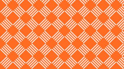 Orange Striped Geometric Pattern