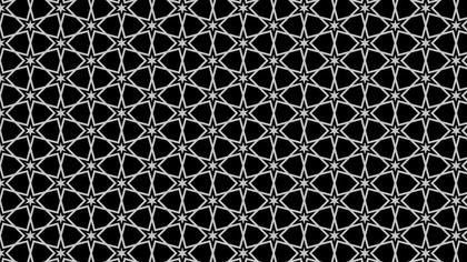 Black Seamless Star Pattern Background