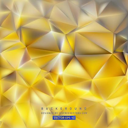 Yellow Gray Polygon Triangle Pattern Background