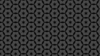 Black Seamless Stars Background Pattern