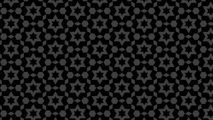 Black Seamless Star Pattern Background Illustrator