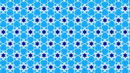 Blue Star Background Pattern