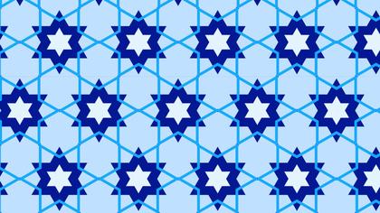 Blue Seamless Star Pattern