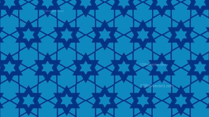Blue Stars Background Pattern Vector Graphic