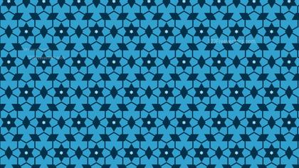 Blue Seamless Star Pattern Background