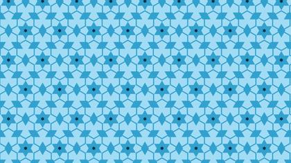 Blue Seamless Star Background Pattern