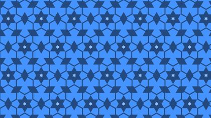 Blue Stars Pattern Background