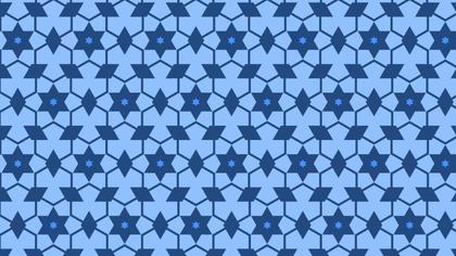 Blue Seamless Stars Pattern