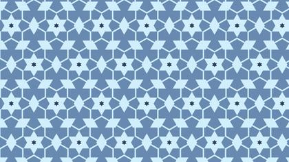 Blue Seamless Stars Background Pattern