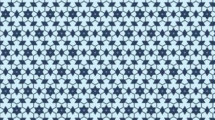 Blue Star Background Pattern Design