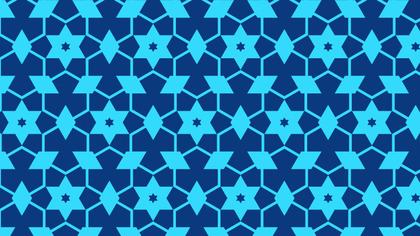 Blue Stars Pattern Illustrator