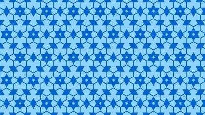 Blue Stars Pattern Background Vector Illustration
