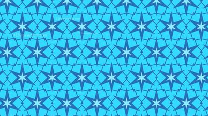 Blue Seamless Star Pattern Background