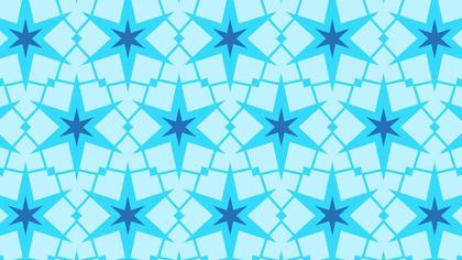 Blue Seamless Star Background Pattern