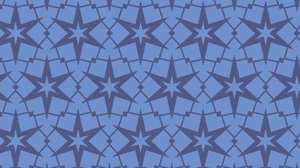 Blue Seamless Stars Pattern Background