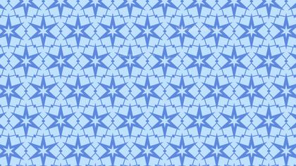 Blue Seamless Star Pattern Background Vector
