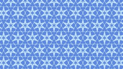 Blue Seamless Star Background Pattern Vector Art