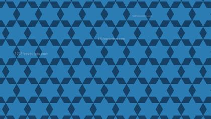 Blue Seamless Star Pattern Background