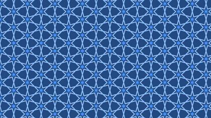 Blue Star Background Pattern