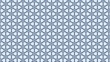 Blue Seamless Star Background Pattern