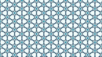 Blue Seamless Stars Pattern