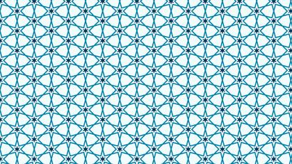 Blue Seamless Stars Pattern Background