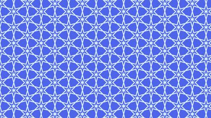 Cobalt Blue Seamless Stars Background Pattern