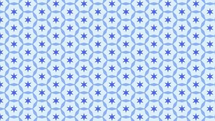 Blue Seamless Stars Pattern Illustration