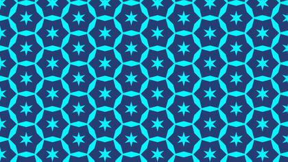 Blue Seamless Star Pattern Background