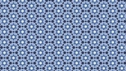 Blue Stars Pattern Background