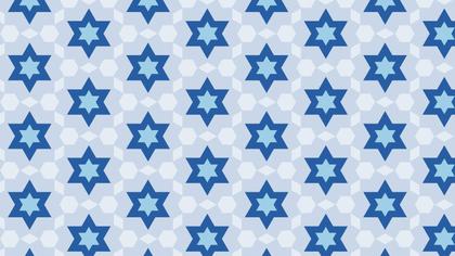 Blue Seamless Stars Pattern