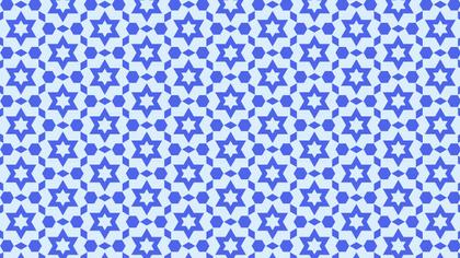 Blue Seamless Stars Background Pattern
