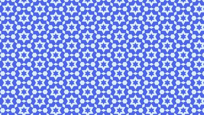 Cobalt Blue Star Pattern Illustrator
