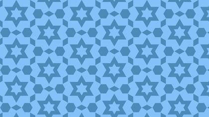 Blue Star Pattern Background Vector Illustration